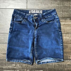 Hydraulic Jeans Bermuda Shorts Size 5/6 6inch Leg Dark Wash